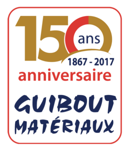 Logo GUIBOUT MATERIAUX 150 ans Logo GUIBOUT MATERIAUX 150 ans