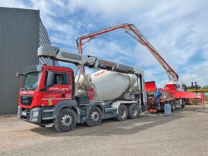 GUIBOUT beton en livaison mixo pompe orne
