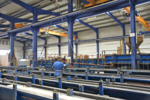 Usine de production préfa Béton GUIBOUT PREFA BETON MAGNY LE DESERT